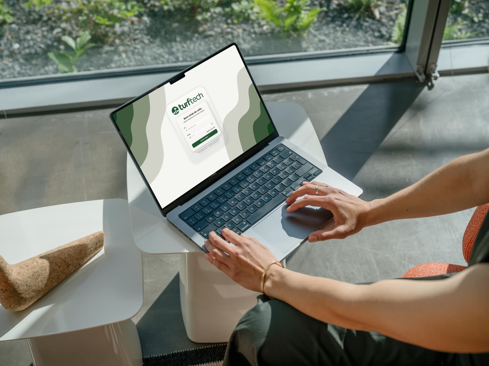 Tela de acesso da plataforma TurfTech